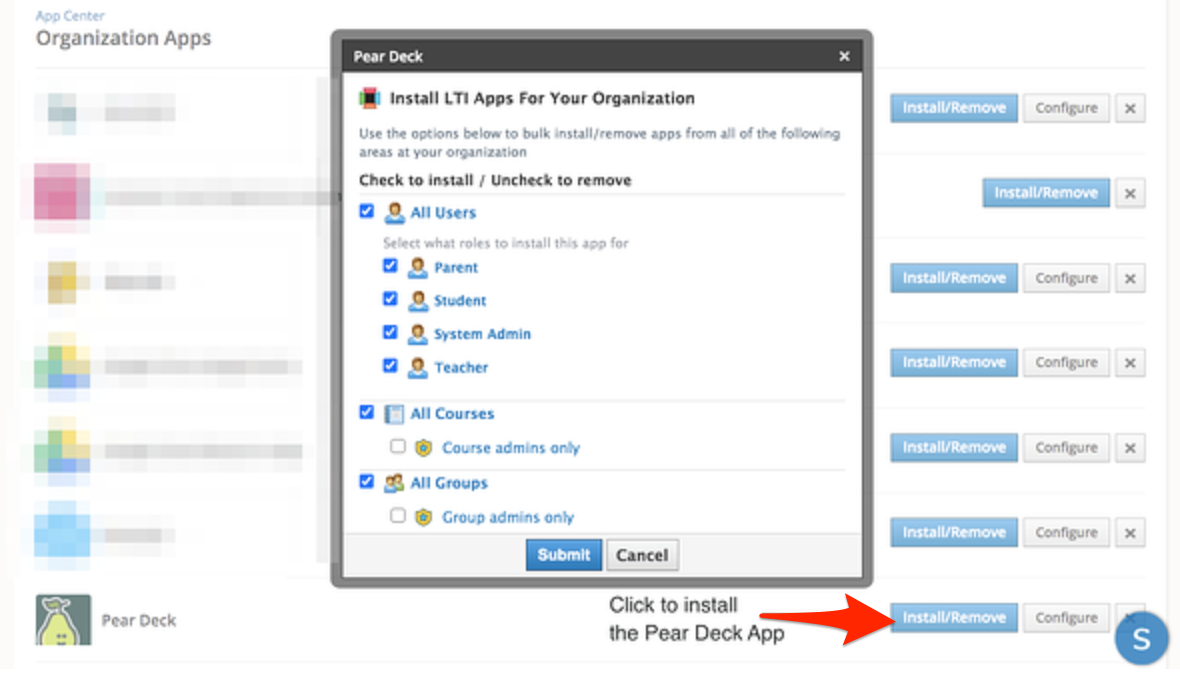 How to install Pear Deck in Schoology (Administrators)