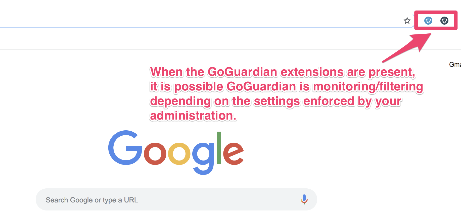 How can you tell if someone is GoGuardian?