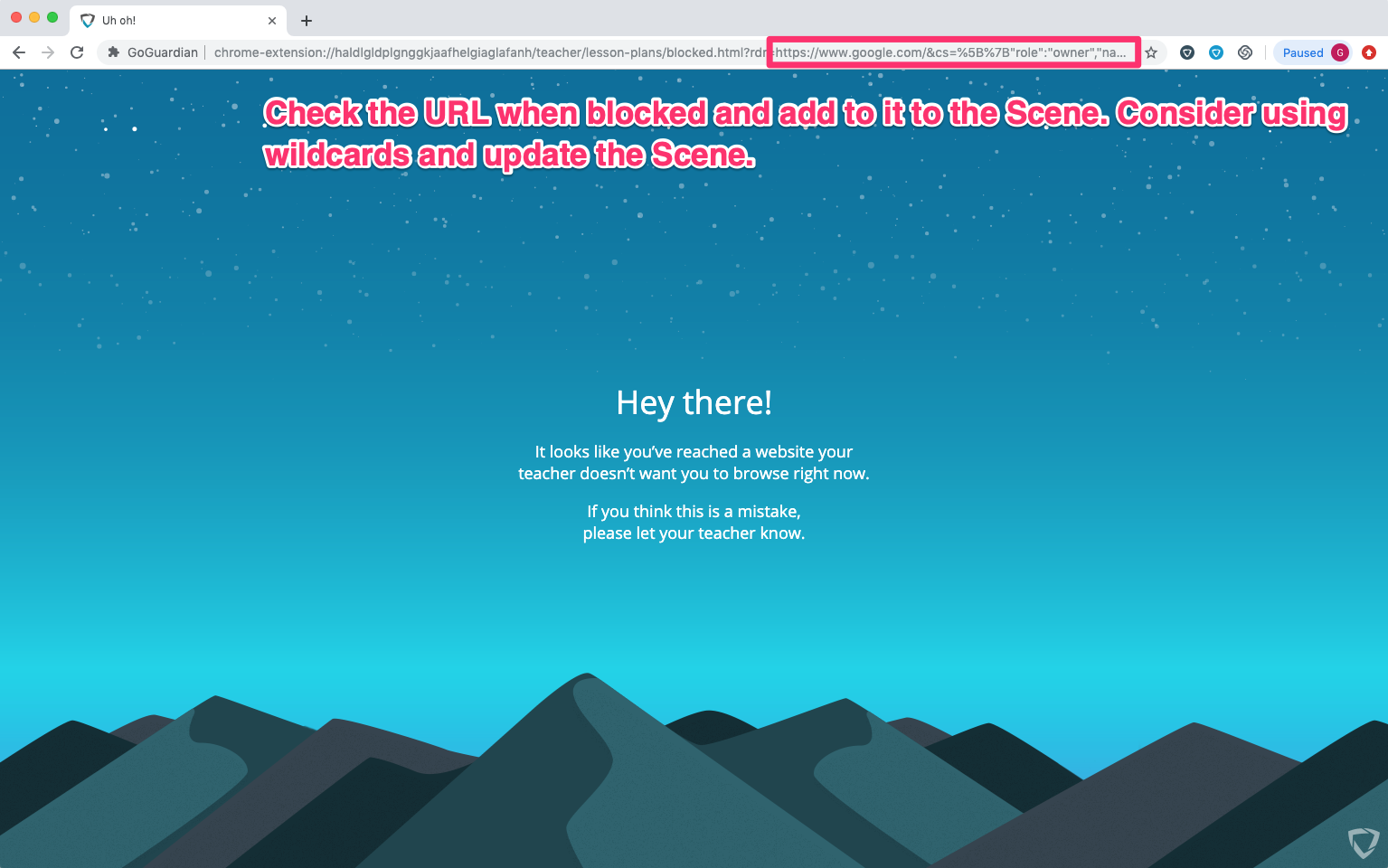 Types of GoGuardian Block Pages