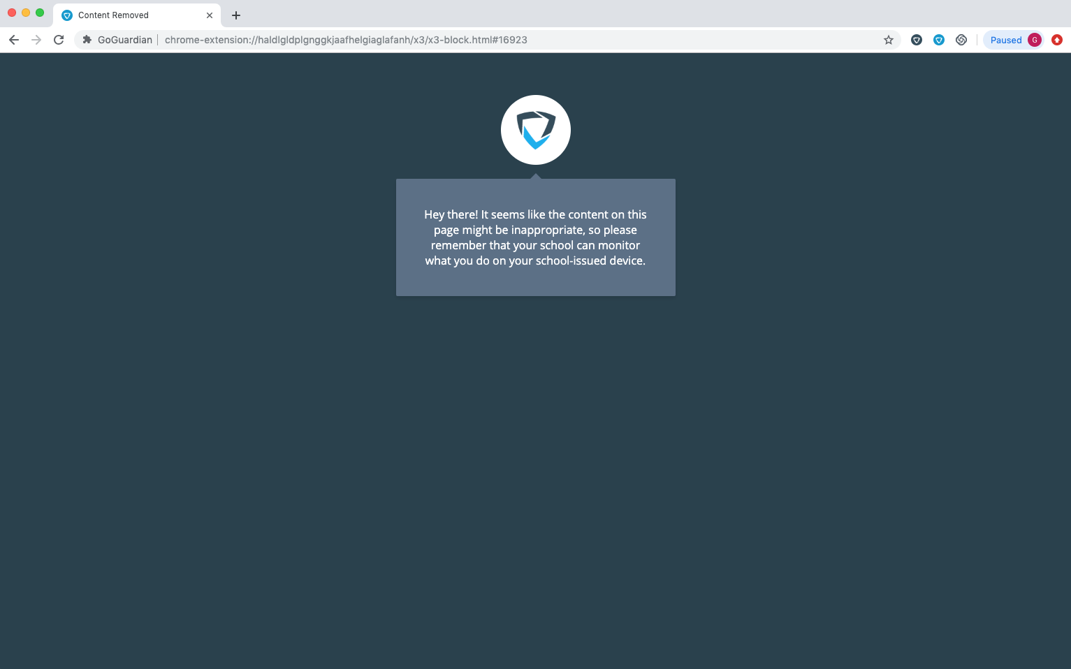 Types of GoGuardian Block Pages