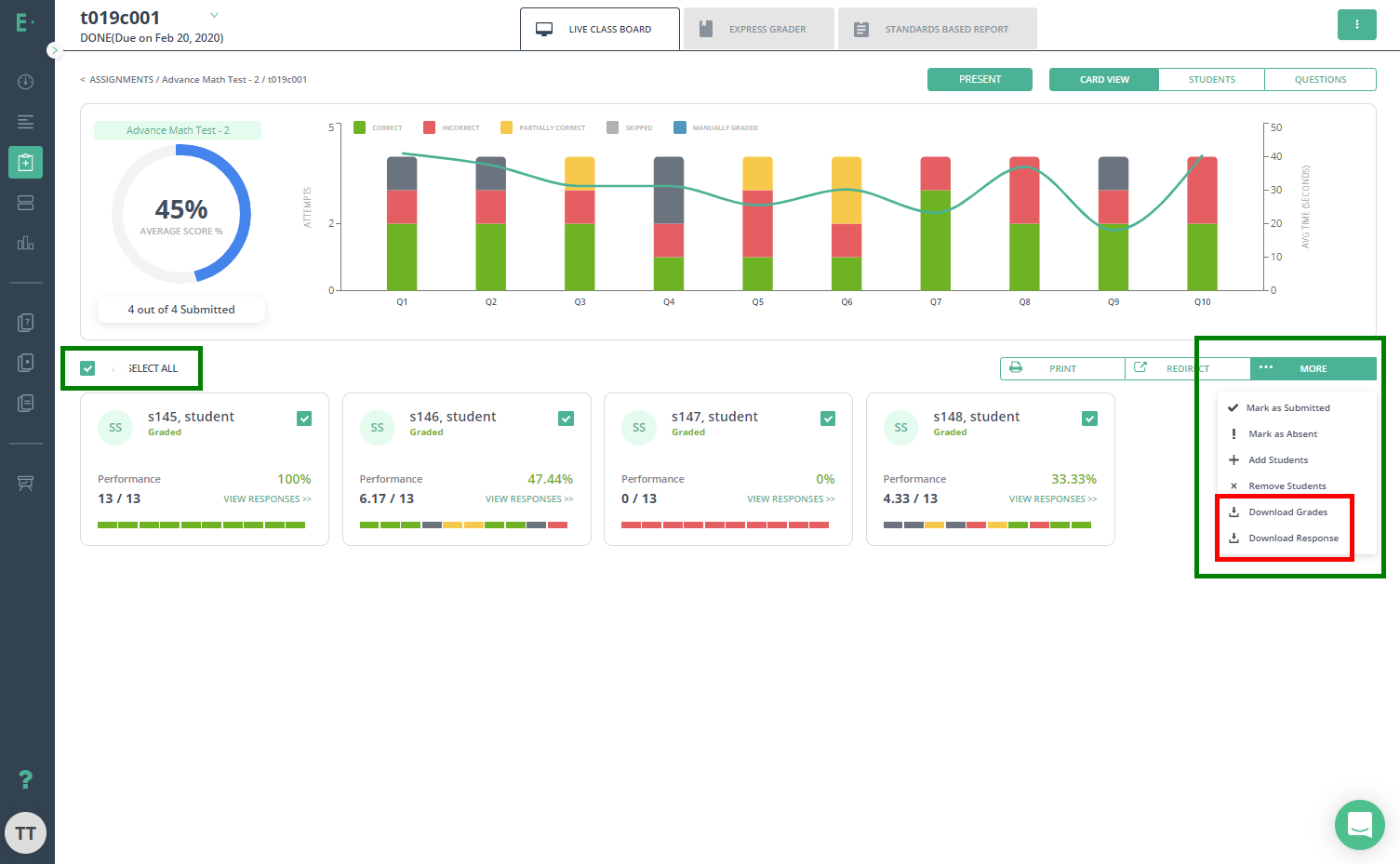 How to Download Scores and Responses for Grading Programs