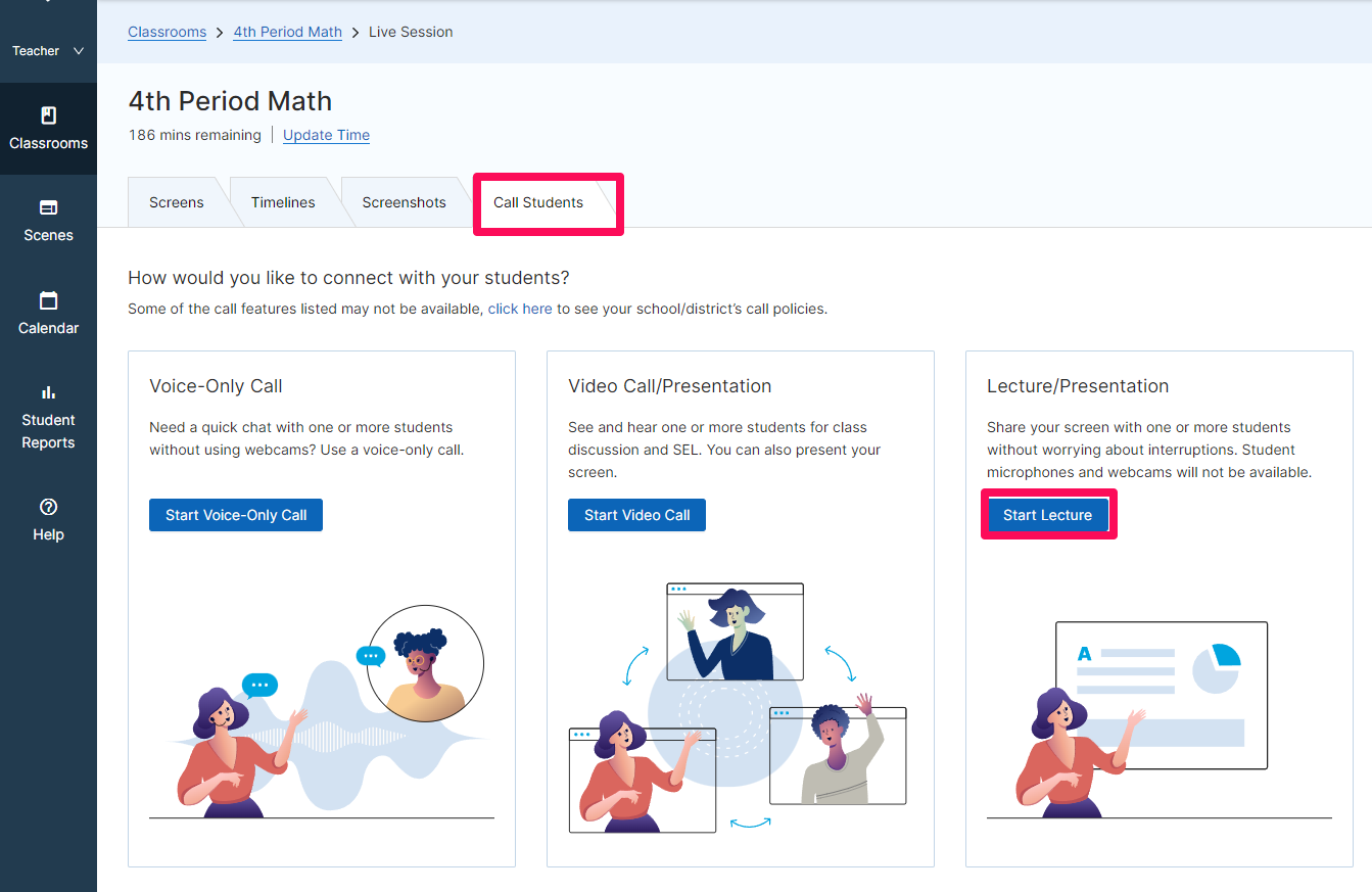 Lecture / Presentation Mode in GoGuardian Teacher