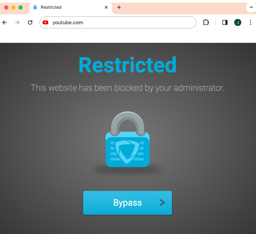 How to watch youtube videos when it is blocked by administrator outlet